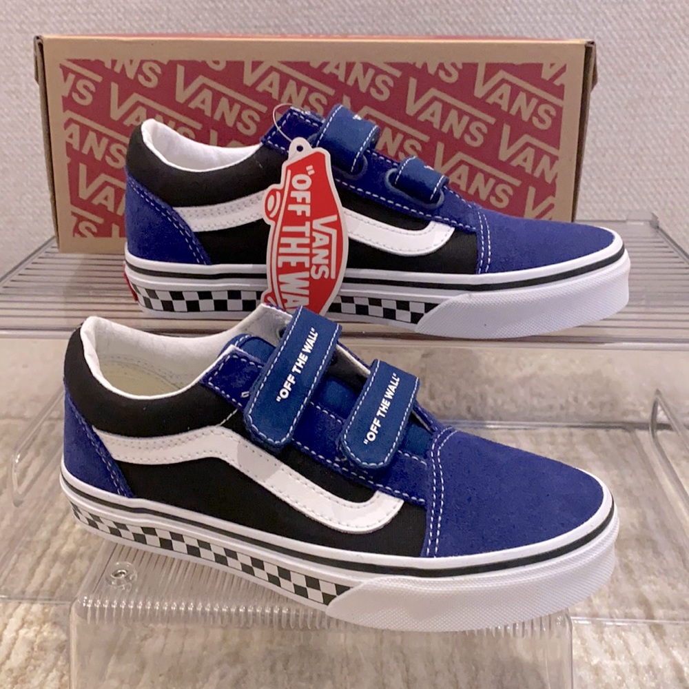 VANS Old Skool V. Estate Blue. OTW Checker Kid’s 2